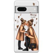 Прозрачный чехол BoxFace Google Pixel 7A Mommy Is My BFF