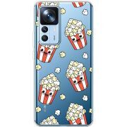 Прозрачный чехол BoxFace Xiaomi 12T / 12T Pro с 3D-глазками Popcorn