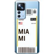 Прозрачный чехол BoxFace Xiaomi 12T / 12T Pro Ticket Miami