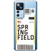 Прозрачный чехол BoxFace Xiaomi 12T / 12T Pro Ticket Springfield