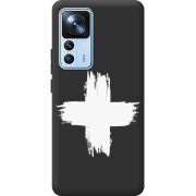 Черный чехол BoxFace Xiaomi 12T / 12T Pro Білий хрест ЗСУ