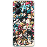 Чехол BoxFace Realme 10 Pro Plus Anime Stickers