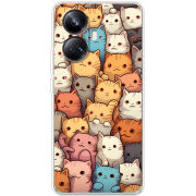Чехол BoxFace Realme 10 Pro Plus Котики муркотики