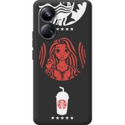 Черный чехол BoxFace Realme 10 Pro Plus RedWhite Coffee