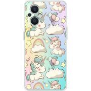 Прозрачный чехол BoxFace OPPO Reno 7 Lite 5G Unicorns