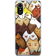 Чехол BoxFace ZTE Blade A31 Plus Sleepy Cats