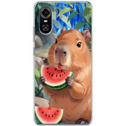 Чехол BoxFace ZTE Blade A31 Plus Капібара з кавуном
