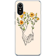 Чехол BoxFace ZTE Blade A31 Plus Flower Hands
