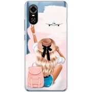 Прозрачный чехол BoxFace ZTE Blade A31 Plus Travel Girl