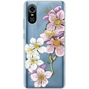 Прозрачный чехол BoxFace ZTE Blade A31 Plus Cherry Blossom
