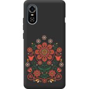 Черный чехол BoxFace ZTE Blade A31 Plus Ukrainian Ornament