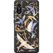 Черный чехол BoxFace ZTE Blade A31 Plus Ластівки