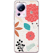 Чехол BoxFace Xiaomi 13 Lite Line Flowers