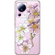 Прозрачный чехол BoxFace Xiaomi 13 Lite Cherry Blossom