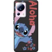 Черный чехол BoxFace Xiaomi 13 Lite Гавайський гість Stich