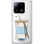 Прозрачный чехол BoxFace Xiaomi 13 Pro Segull in Cofee Pool