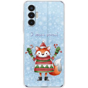 Чехол BoxFace Tecno POVA 3 Fox З новим роком!