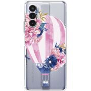 Чехол со стразами BoxFace Tecno POVA 3 Pink Air Baloon