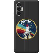 Черный чехол BoxFace Tecno POVA 3 NASA