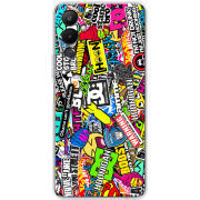 Чехол BoxFace Tecno POVA 4 Multicolored Inscriptions