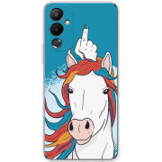 Чехол BoxFace Tecno POVA 4 Fuck Unicorn