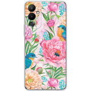 Чехол BoxFace Tecno POVA 4 Birds in Flowers