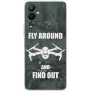 Чехол BoxFace Tecno POVA 4 Дрон Fly Around