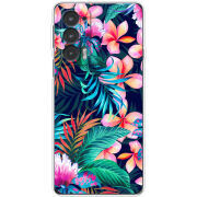 Чехол BoxFace Motorola Edge 20 flowers in the tropics