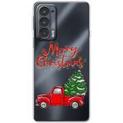Прозрачный чехол BoxFace Motorola Edge 20 Holiday Car