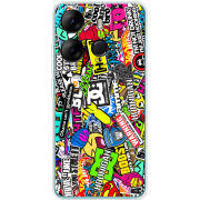 Чехол BoxFace Tecno Spark Go 2023 Multicolored Inscriptions