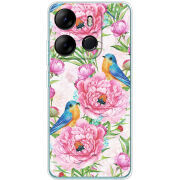Чехол BoxFace Tecno Spark Go 2023 Birds and Flowers