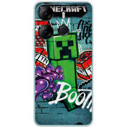 Чехол BoxFace Tecno Spark Go 2023 Minecraft Graffiti
