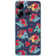 Чехол BoxFace Tecno Spark Go 2023 Flying Elephants