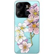 Прозрачный чехол BoxFace Tecno Spark Go 2023 Cherry Blossom