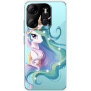 Чехол со стразами BoxFace Tecno Spark Go 2023 Unicorn Queen