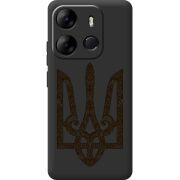 Черный чехол BoxFace Tecno Spark Go 2023 Ukrainian Trident