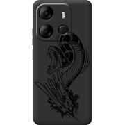 Черный чехол BoxFace Tecno Spark Go 2023 Snake
