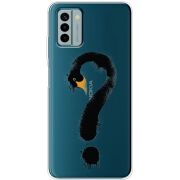 Прозрачный чехол BoxFace Nokia G22 Swan question