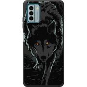 Черный чехол BoxFace Nokia G22 Wolf