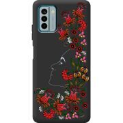 Черный чехол BoxFace Nokia G22 3D Ukrainian Muse