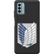 Черный чехол BoxFace Nokia G22 Атака Титанов Крылья Свободы