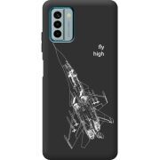 Черный чехол BoxFace Nokia G22 Військовий літак