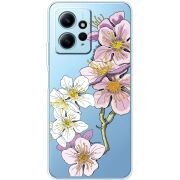 Прозрачный чехол BoxFace Xiaomi Redmi Note 12 4G Cherry Blossom