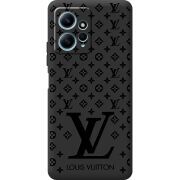 Черный чехол BoxFace Xiaomi Redmi Note 12 4G LV Style
