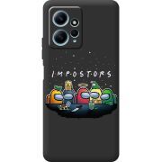 Черный чехол BoxFace Xiaomi Redmi Note 12 4G Among Us Impostors