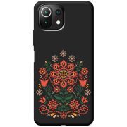 Черный чехол BoxFace Xiaomi 11 Lite 5G NE Ukrainian Ornament
