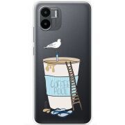 Прозрачный чехол BoxFace Xiaomi Redmi A2 Segull in Cofee Pool