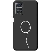Черный чехол BoxFace Xiaomi Redmi Note 11E Pro Balloon