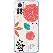 Чехол BoxFace Xiaomi Redmi Note 12 Pro 4G Line Flowers
