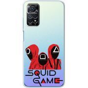 Прозрачный чехол BoxFace Xiaomi Redmi Note 12 Pro 4G siquid game люди в красном